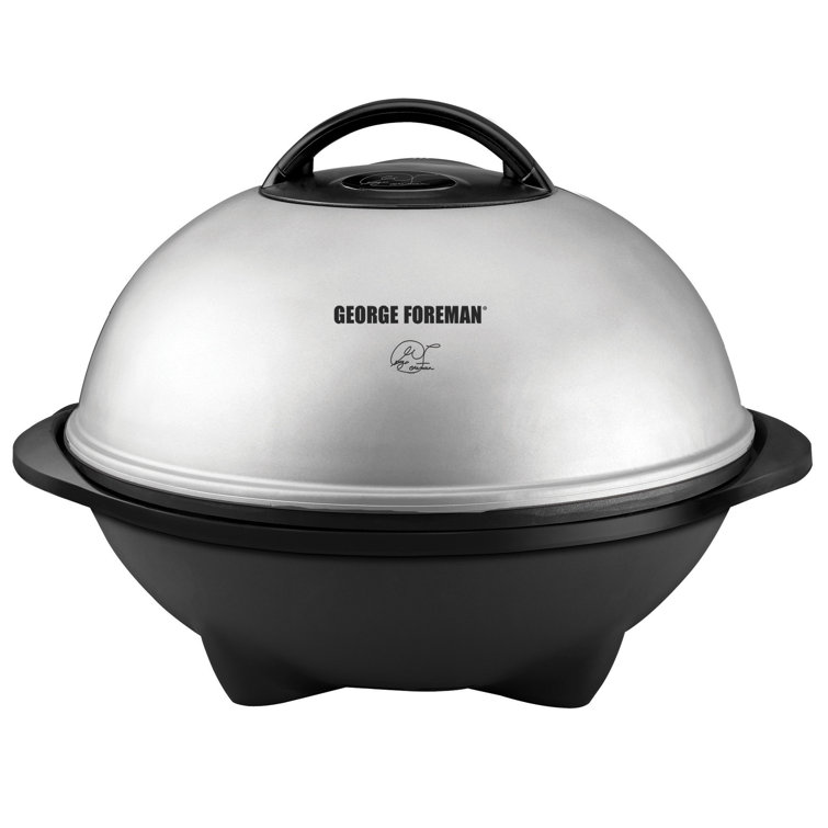 George Foreman 15-Serving Indoor/Outdoor Electric Grill with Lid